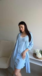 Комплект сорочка та халат