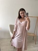 Комплект сорочка та халат