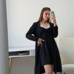Комплект теплий сорочка та халат