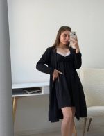Комплект теплий сорочка та халат